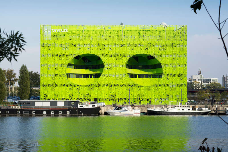 Illustration for article titled Euronews' Alien HQ in Lyon Is Staring At You